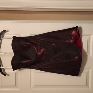 Iridescent Red cocktail dress
